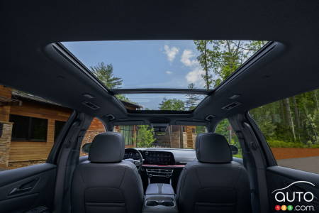 2024/25 Chevrolet Traverse, seats, panoramic sunroof