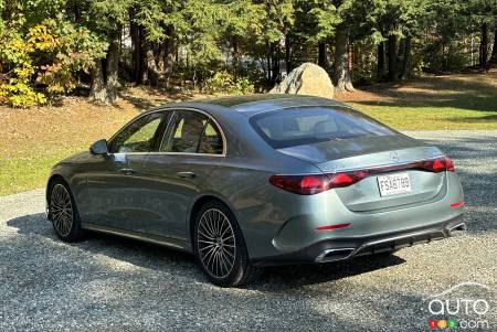 2024 Mercedes-Benz E450 4Matic, three-quarters rear