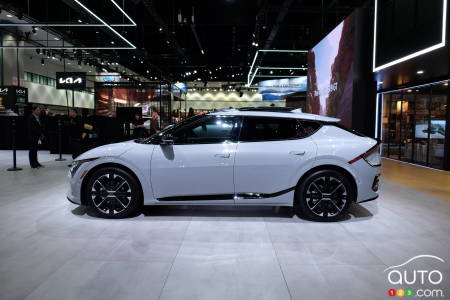 The 2025 Kia EV6, in profile