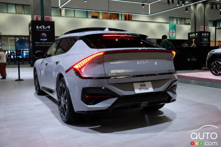 The 2025 Kia EV6, rear
