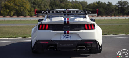 The 2025 Ford Mustang GTD Spirit of America, rear