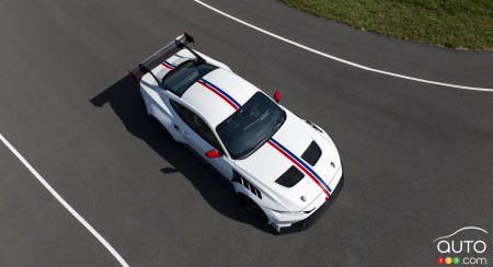 The 2025 Ford Mustang GTD Spirit of America, from above