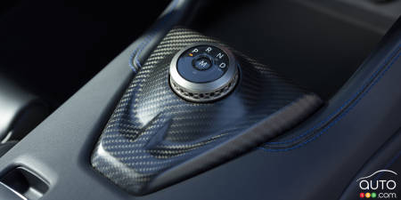 The 2025 Ford Mustang GTD Spirit of America, gear shift knob