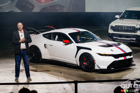 The 2025 Ford Mustang GTD Spirit of America was presented yesterday in Detroit
