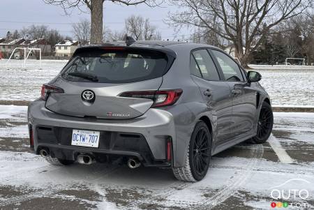 2025 Toyota GR Corolla, three-quarters rear